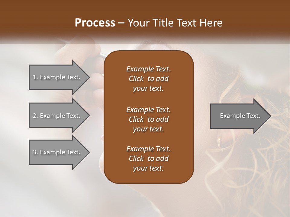 A Woman Getting Her Makeup Done By A Professional Makeup Artist PowerPoint Template