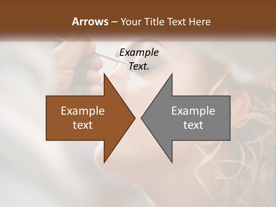 A Woman Getting Her Makeup Done By A Professional Makeup Artist PowerPoint Template