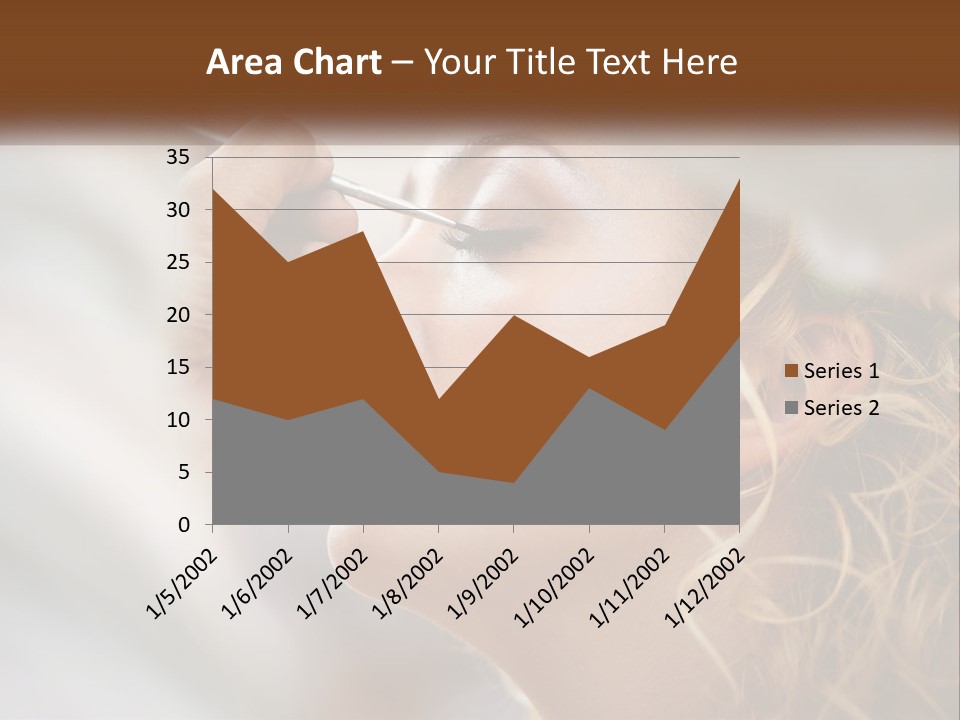 A Woman Getting Her Makeup Done By A Professional Makeup Artist PowerPoint Template