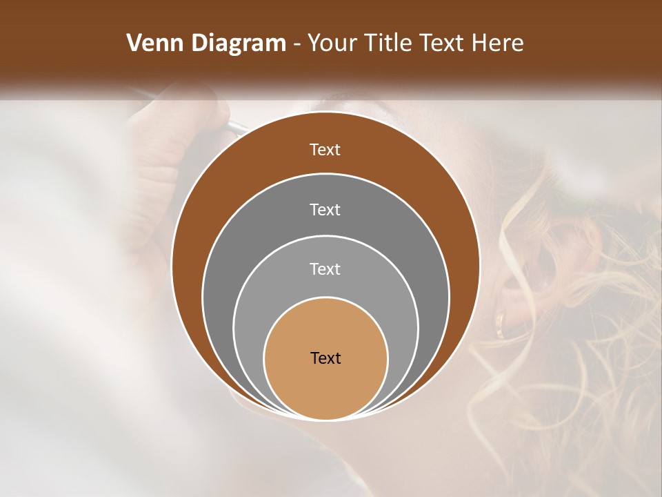 A Woman Getting Her Makeup Done By A Professional Makeup Artist PowerPoint Template