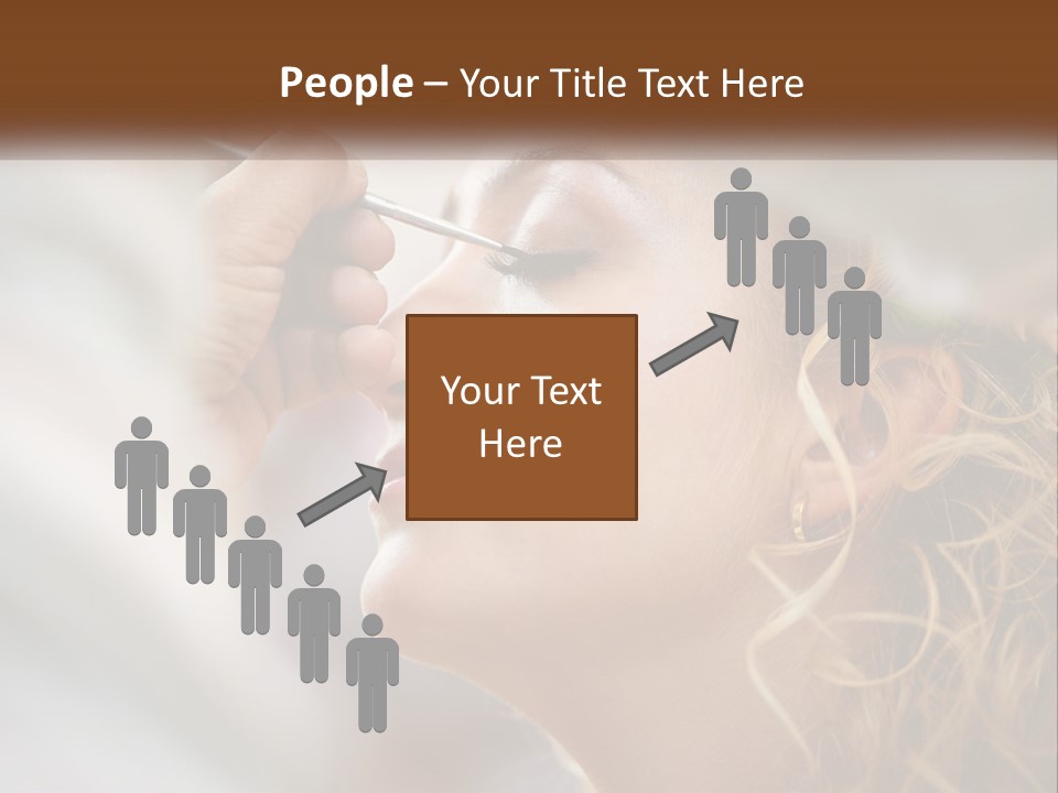 A Woman Getting Her Makeup Done By A Professional Makeup Artist PowerPoint Template