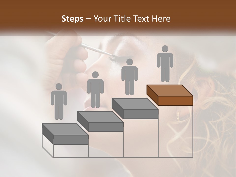 A Woman Getting Her Makeup Done By A Professional Makeup Artist PowerPoint Template