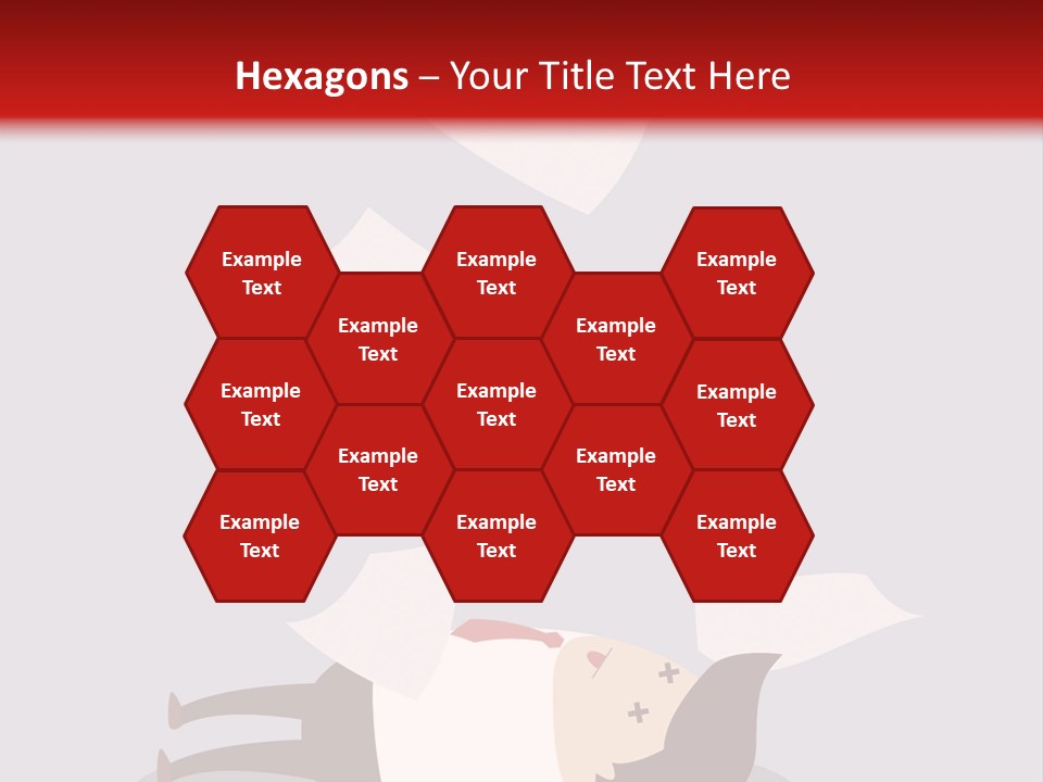 A Man Is Laying Down On A Pile Of Papers PowerPoint Template