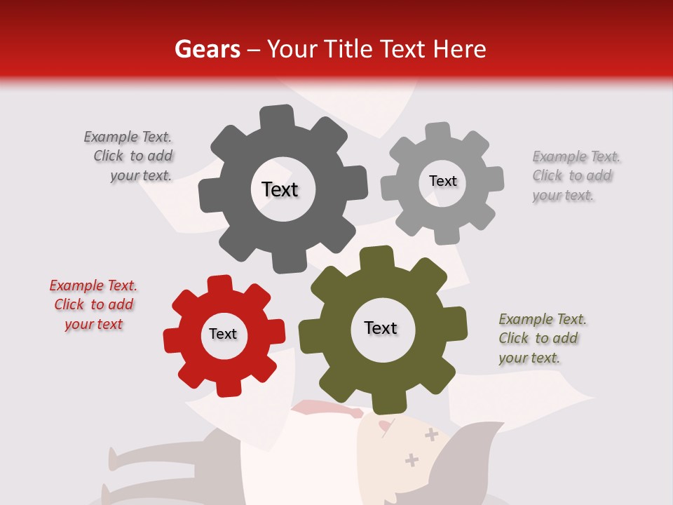 A Man Is Laying Down On A Pile Of Papers PowerPoint Template