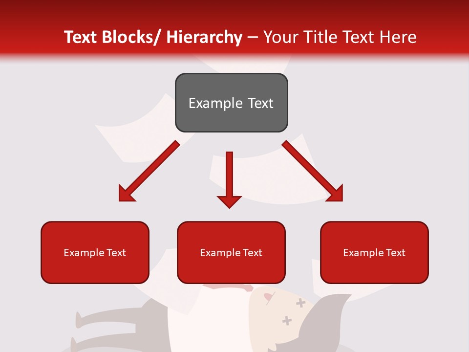 A Man Is Laying Down On A Pile Of Papers PowerPoint Template