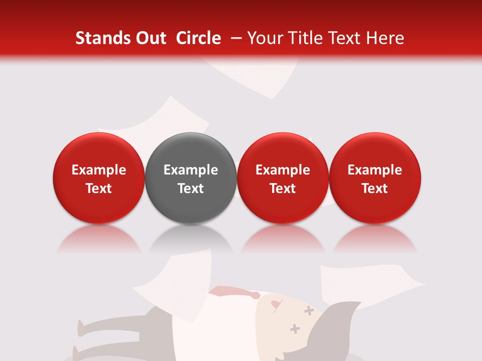 A Man Is Laying Down On A Pile Of Papers PowerPoint Template