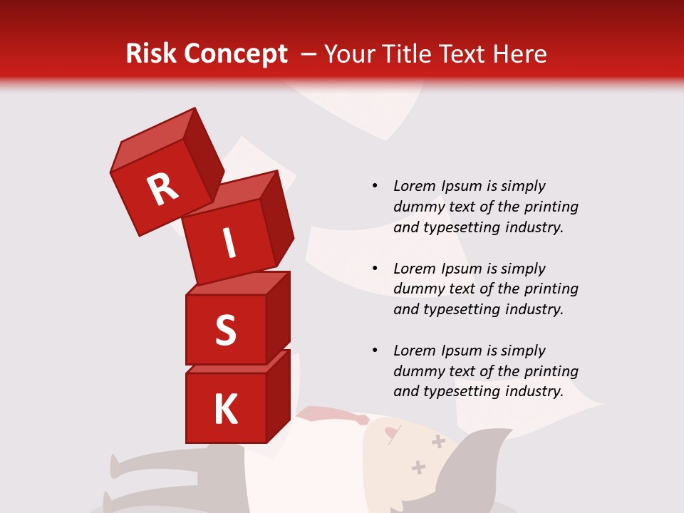 A Man Is Laying Down On A Pile Of Papers PowerPoint Template