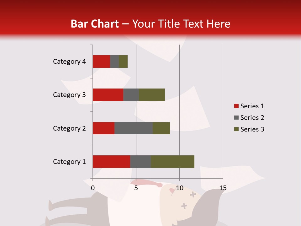 A Man Is Laying Down On A Pile Of Papers PowerPoint Template