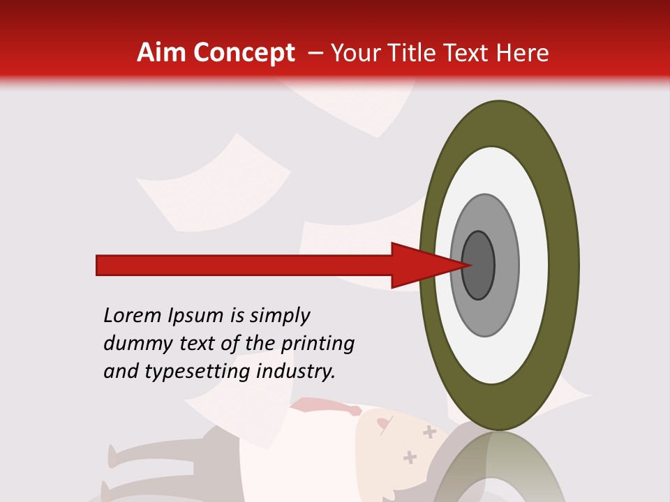 A Man Is Laying Down On A Pile Of Papers PowerPoint Template