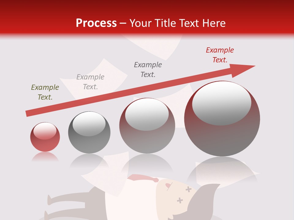 A Man Is Laying Down On A Pile Of Papers PowerPoint Template