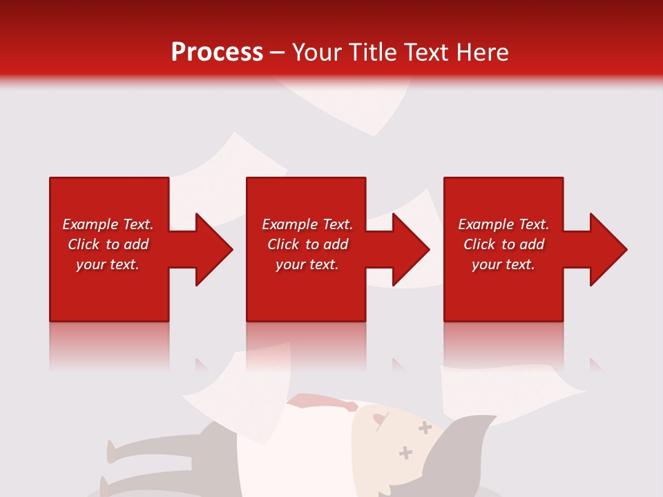 A Man Is Laying Down On A Pile Of Papers PowerPoint Template