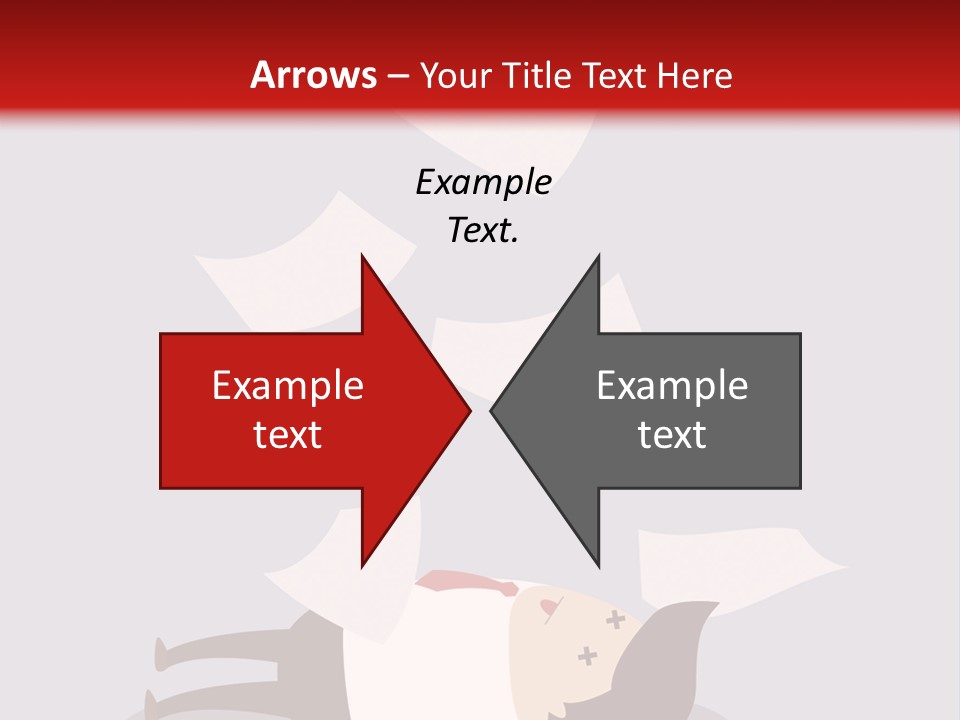 A Man Is Laying Down On A Pile Of Papers PowerPoint Template