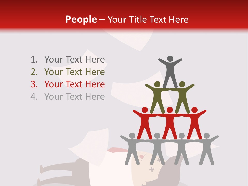 A Man Is Laying Down On A Pile Of Papers PowerPoint Template