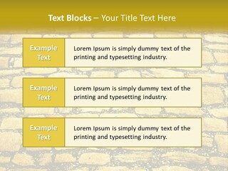 A Cobblestone Road With A Yellow Sign That Says Name Of Presentation Company Name PowerPoint Template