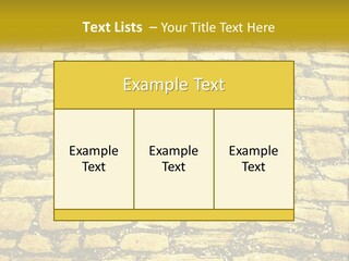 A Cobblestone Road With A Yellow Sign That Says Name Of Presentation Company Name PowerPoint Template