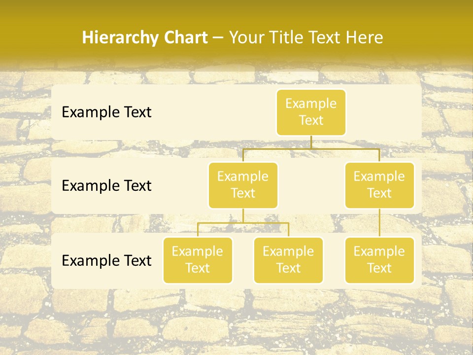 A Cobblestone Road With A Yellow Sign That Says Name Of Presentation Company Name PowerPoint Template