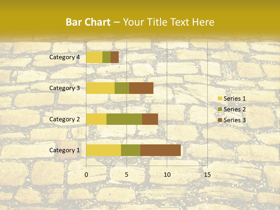 A Cobblestone Road With A Yellow Sign That Says Name Of Presentation Company Name PowerPoint Template