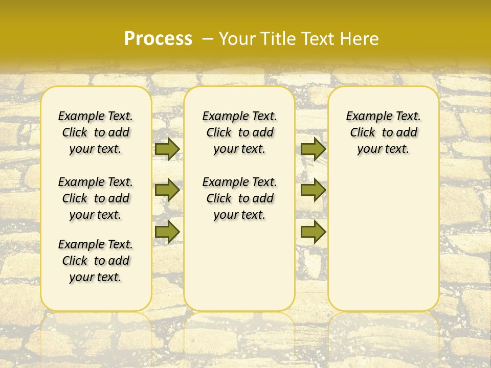 A Cobblestone Road With A Yellow Sign That Says Name Of Presentation Company Name PowerPoint Template