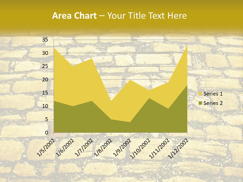 A Cobblestone Road With A Yellow Sign That Says Name Of Presentation Company Name PowerPoint Template