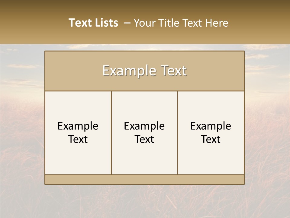 A Field Of Grass With The Sun In The Background PowerPoint Template