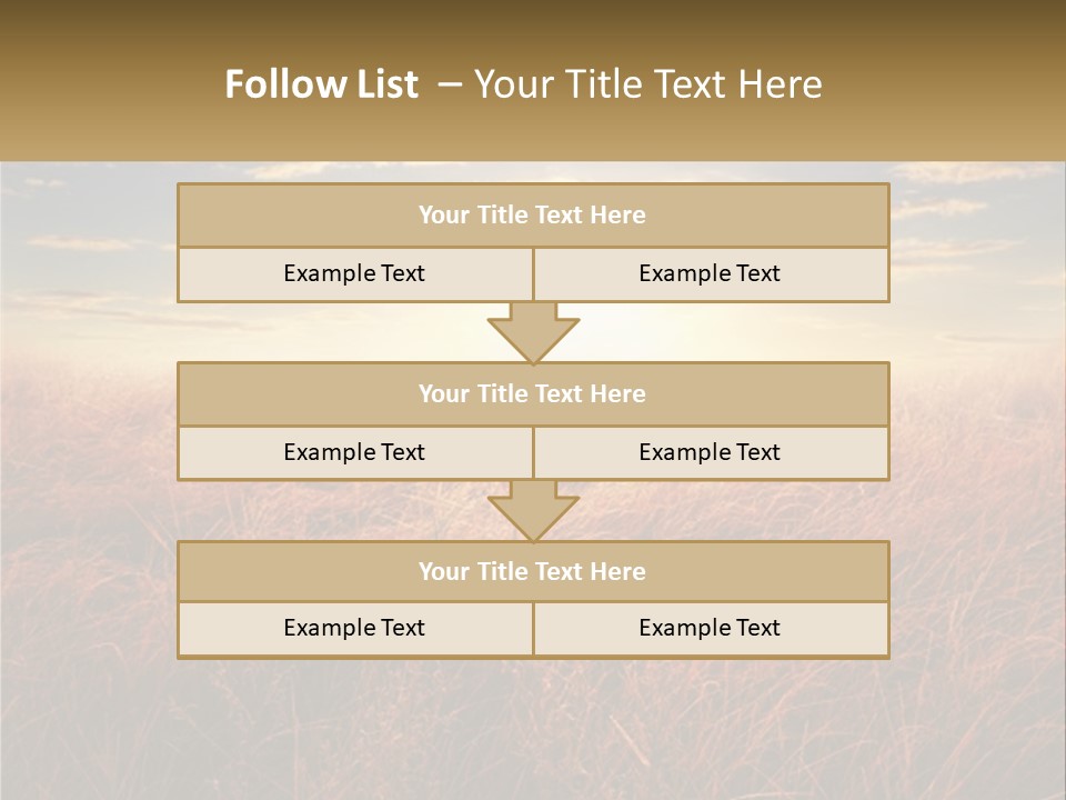 A Field Of Grass With The Sun In The Background PowerPoint Template