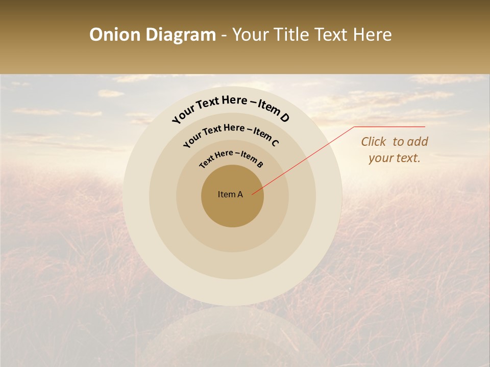 A Field Of Grass With The Sun In The Background PowerPoint Template