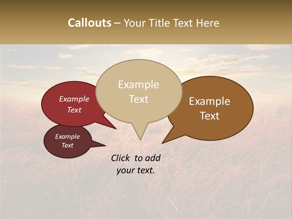 A Field Of Grass With The Sun In The Background PowerPoint Template