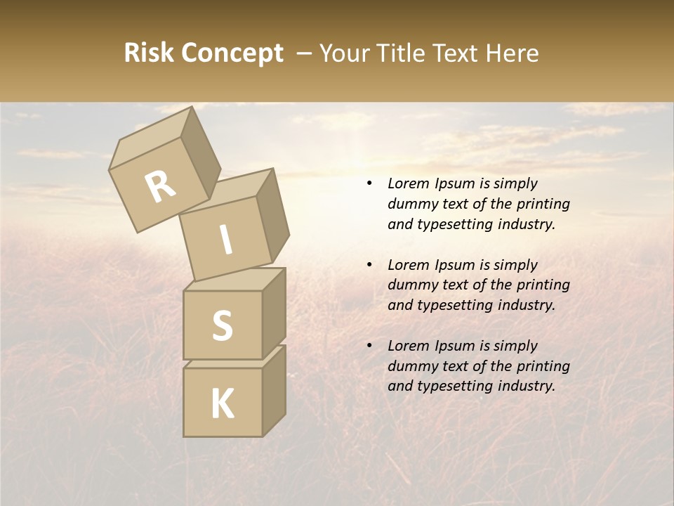 A Field Of Grass With The Sun In The Background PowerPoint Template