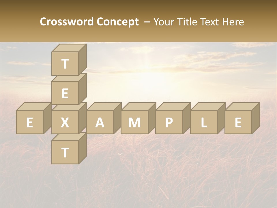 A Field Of Grass With The Sun In The Background PowerPoint Template