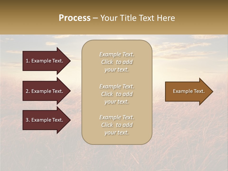 A Field Of Grass With The Sun In The Background PowerPoint Template