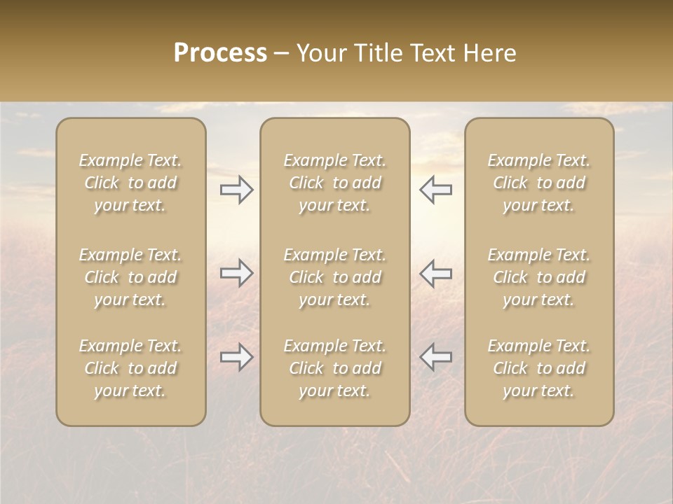 A Field Of Grass With The Sun In The Background PowerPoint Template