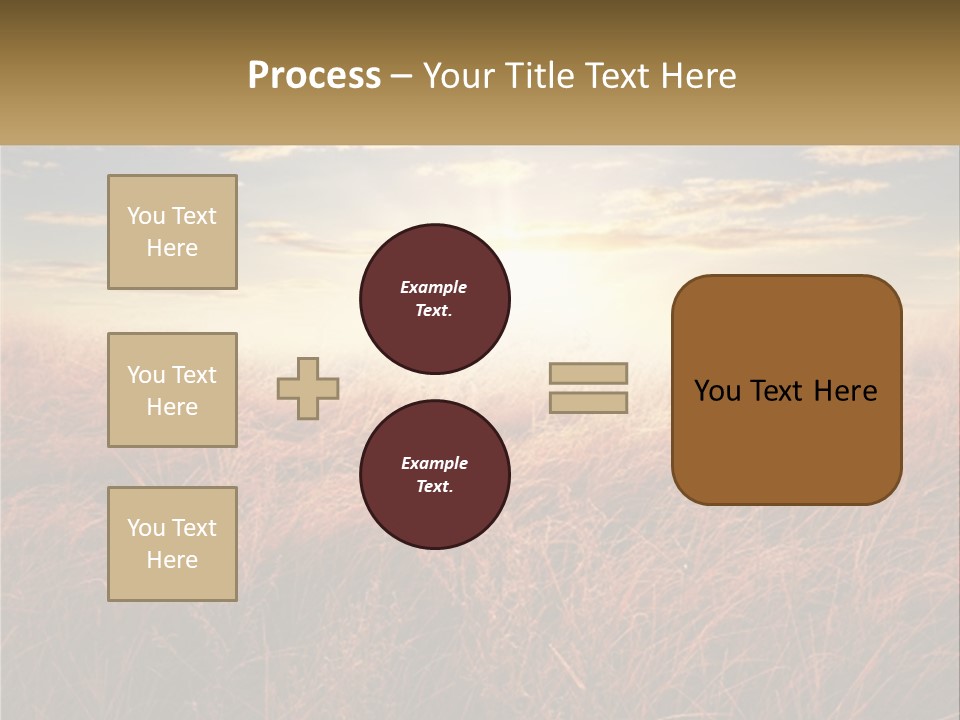 A Field Of Grass With The Sun In The Background PowerPoint Template