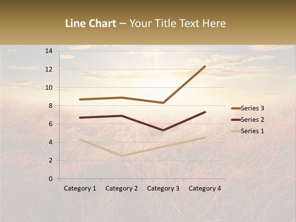 A Field Of Grass With The Sun In The Background PowerPoint Template