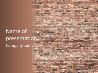 A Brick Wall Powerpoint Presentation Template PowerPoint Template