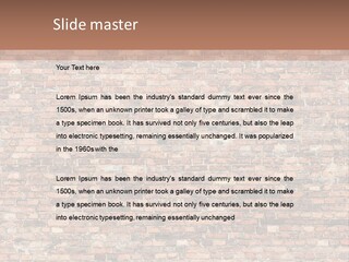 A Brick Wall Powerpoint Presentation Template PowerPoint Template