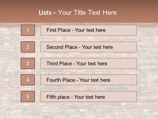 A Brick Wall Powerpoint Presentation Template PowerPoint Template