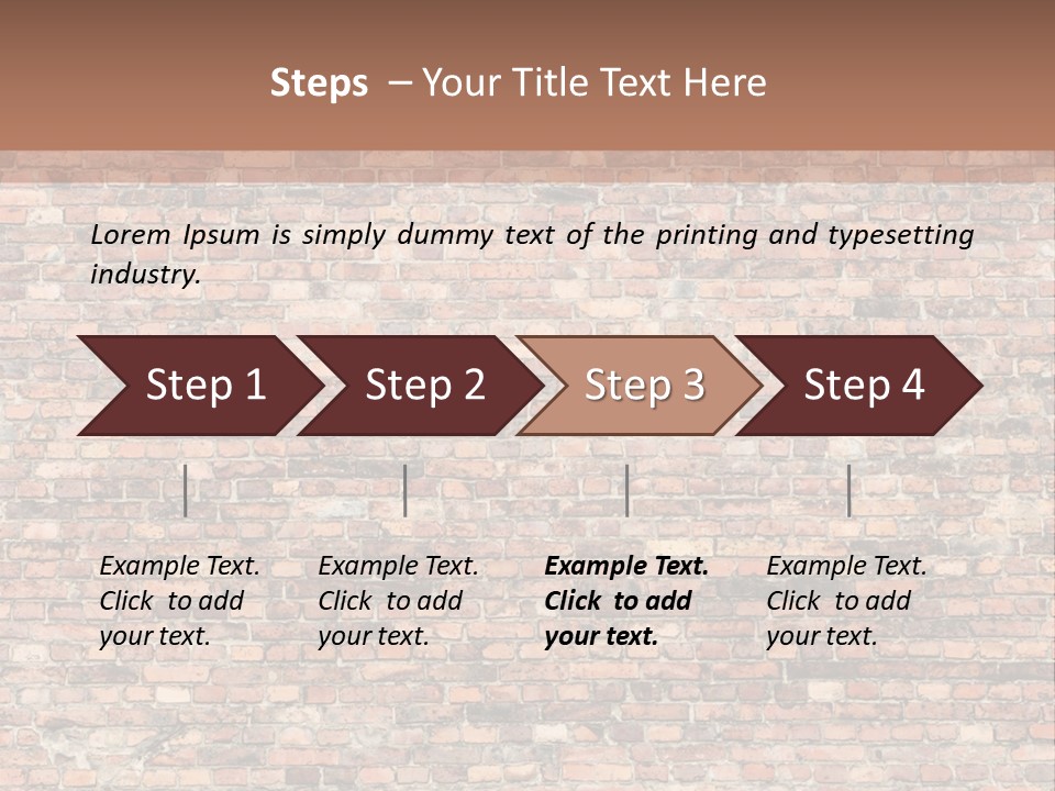 A Brick Wall Powerpoint Presentation Template PowerPoint Template