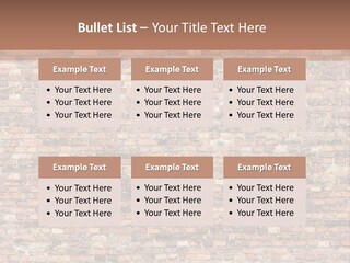 A Brick Wall Powerpoint Presentation Template PowerPoint Template