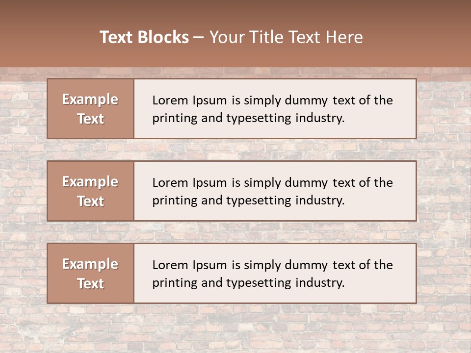 A Brick Wall Powerpoint Presentation Template PowerPoint Template