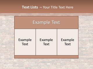 A Brick Wall Powerpoint Presentation Template PowerPoint Template
