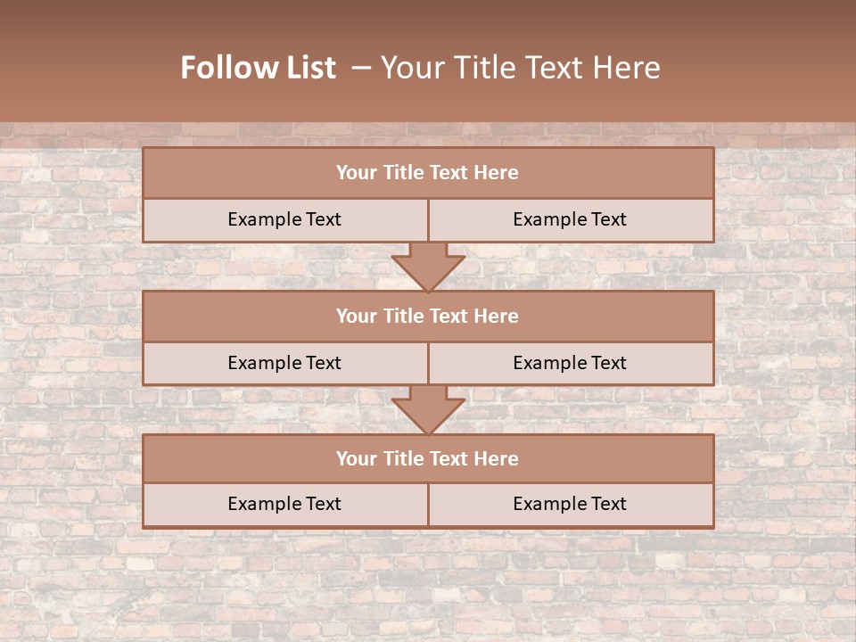 A Brick Wall Powerpoint Presentation Template PowerPoint Template