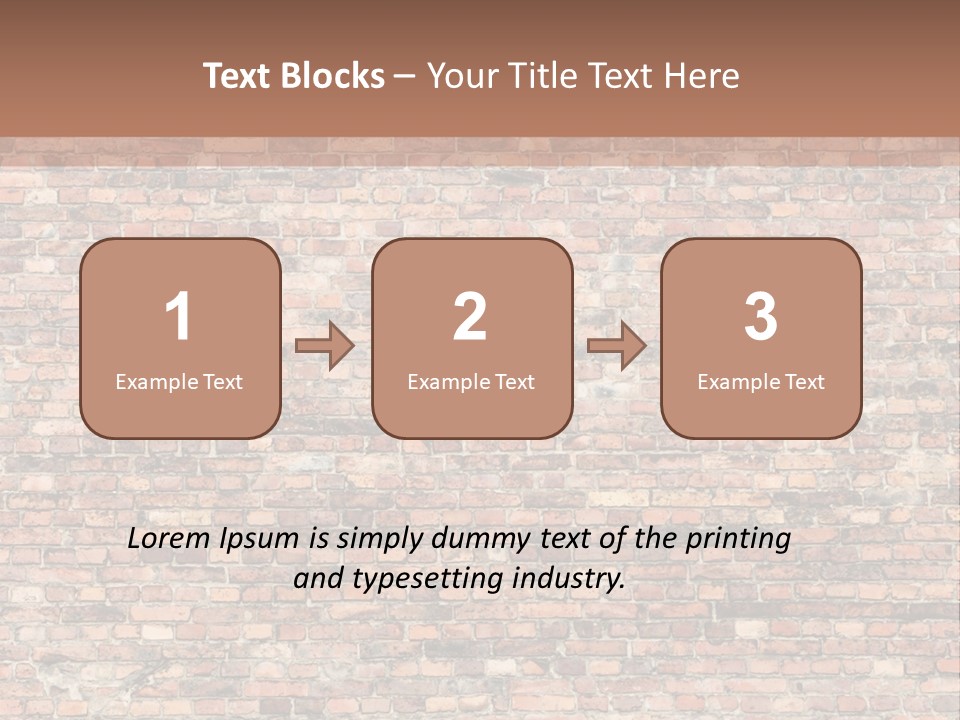 A Brick Wall Powerpoint Presentation Template PowerPoint Template