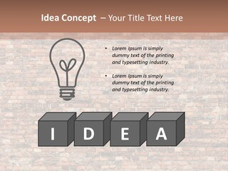 A Brick Wall Powerpoint Presentation Template PowerPoint Template