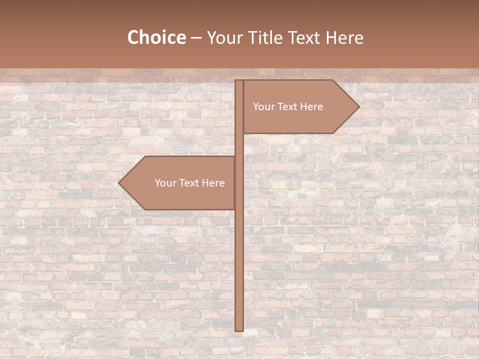 A Brick Wall Powerpoint Presentation Template PowerPoint Template
