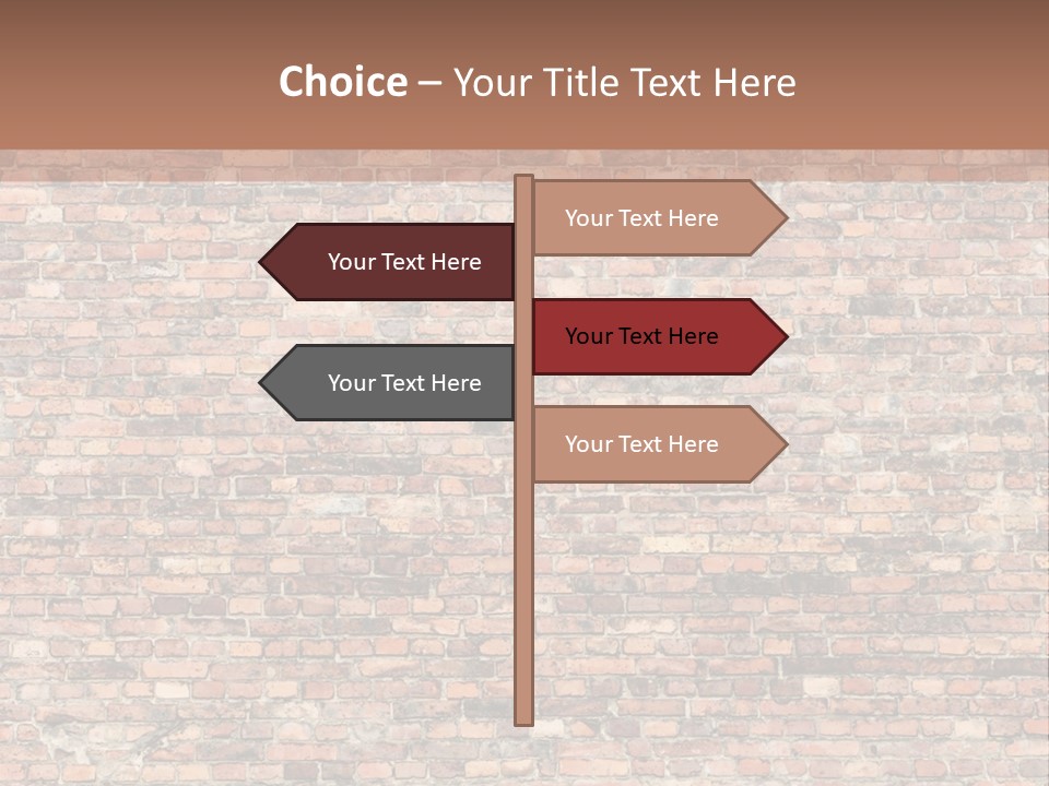 A Brick Wall Powerpoint Presentation Template PowerPoint Template