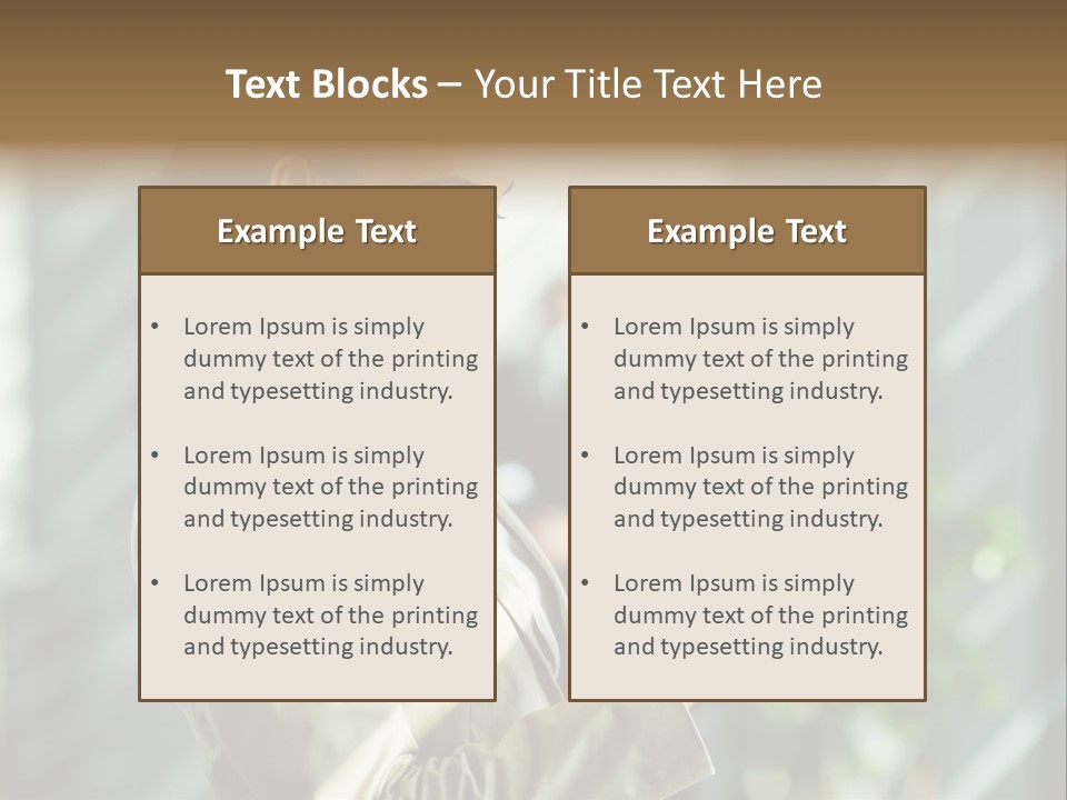 A Woman In A Business Suit Using A Tablet Computer PowerPoint Template