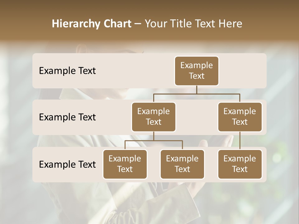 A Woman In A Business Suit Using A Tablet Computer PowerPoint Template