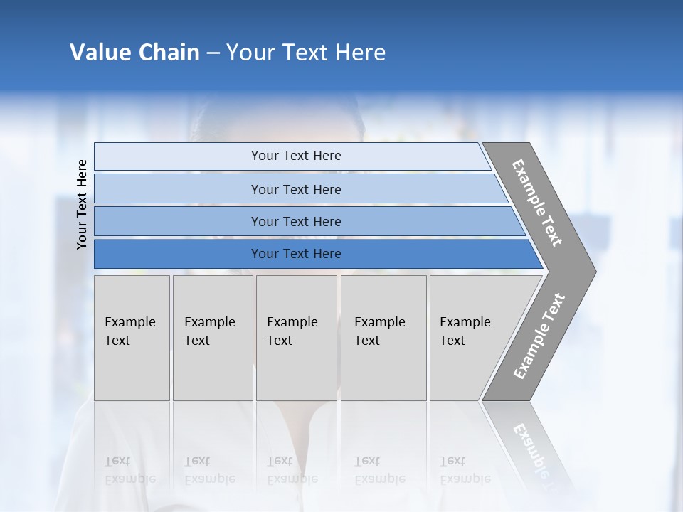 A Woman In A White Shirt Is Smiling PowerPoint Template