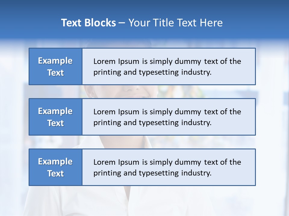 A Woman In A White Shirt Is Smiling PowerPoint Template