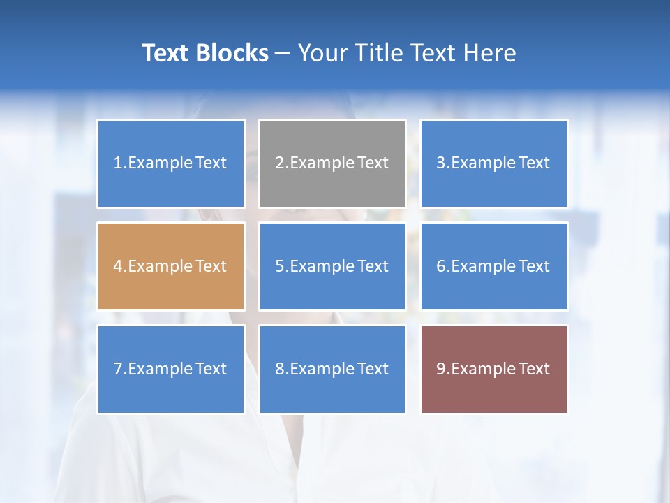 A Woman In A White Shirt Is Smiling PowerPoint Template